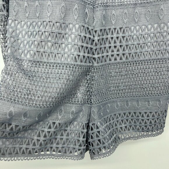 Bardot Romper Kristy Lace Blue Long Bell Sleeve Playsuit - Picture 6 of 12